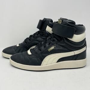 Puma Leather Sky Point Mid Pointed Toe Sneakers Womens Size 6.5